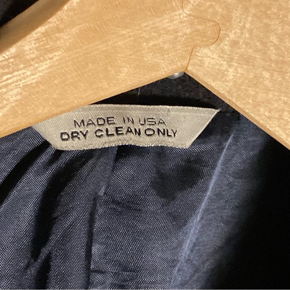 Men’s Black AKA Eddie Bauer Camel Hair Coat 38R w/ 2 Front Pockets and 2 Inside - Picture 13 of 14